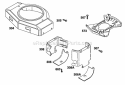 Blower Hsg Air Guides Diagram and Parts List for 42C777-1237-01  Briggs and Stratton Engine